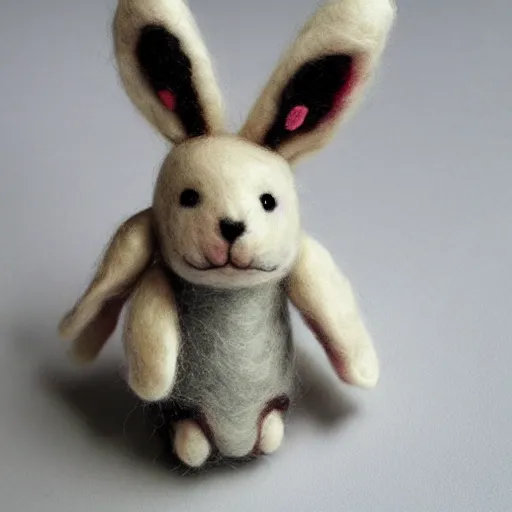 Image similar to Bonnie the bunny, needle felting art