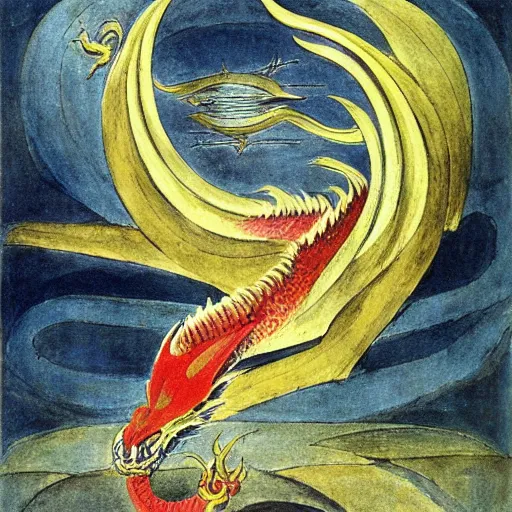 Image similar to red dragon by william blake