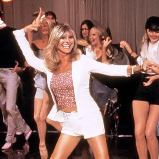 Image similar to olivia newton john dancing