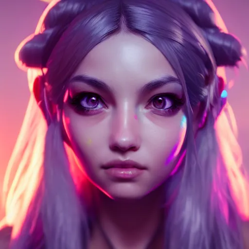 Image similar to portrait painting of zoe from league of legends, ultra realistic, concept art, intricate details, eerie, highly detailed, photorealistic, octane render, 8 k, unreal engine.