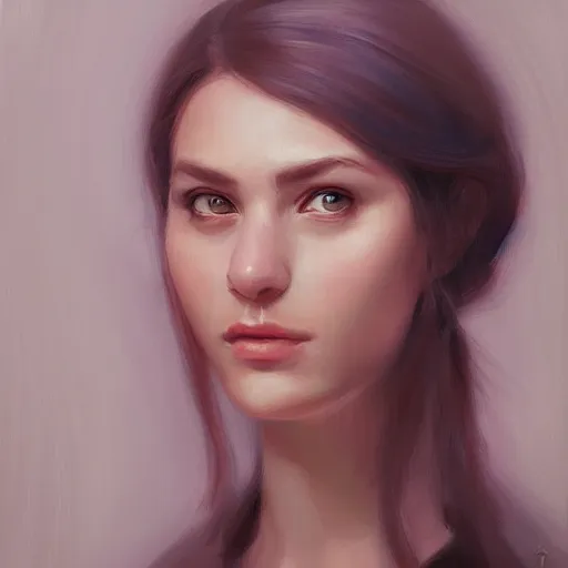 Prompt: Portrait of a woman by Mandy Jurgens