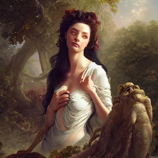 Image similar to a fantasy style portrait painting of a non - humanoid alien in the style of francois boucher oil painting unreal 5 daz. rpg portrait, extremely detailed artgerm greg rutkowski michael whelan