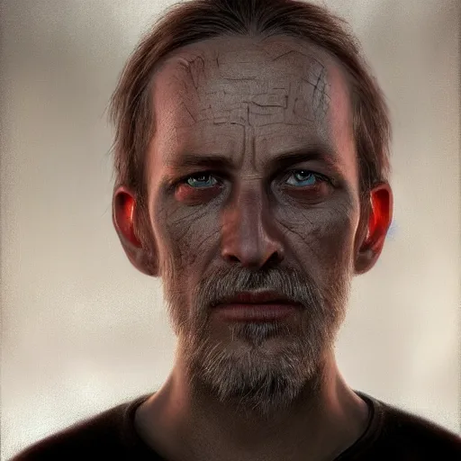 Image similar to a realistic human face by seb mckinnon, cgsociety, unreal engine