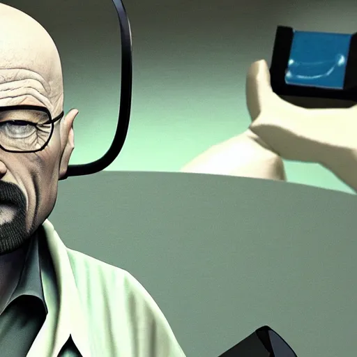 Image similar to walter white in a 3 d playstation 2 game