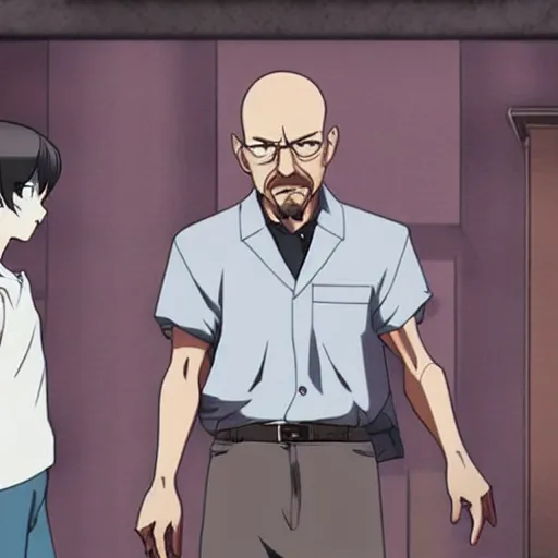 Image similar to walter white in anime