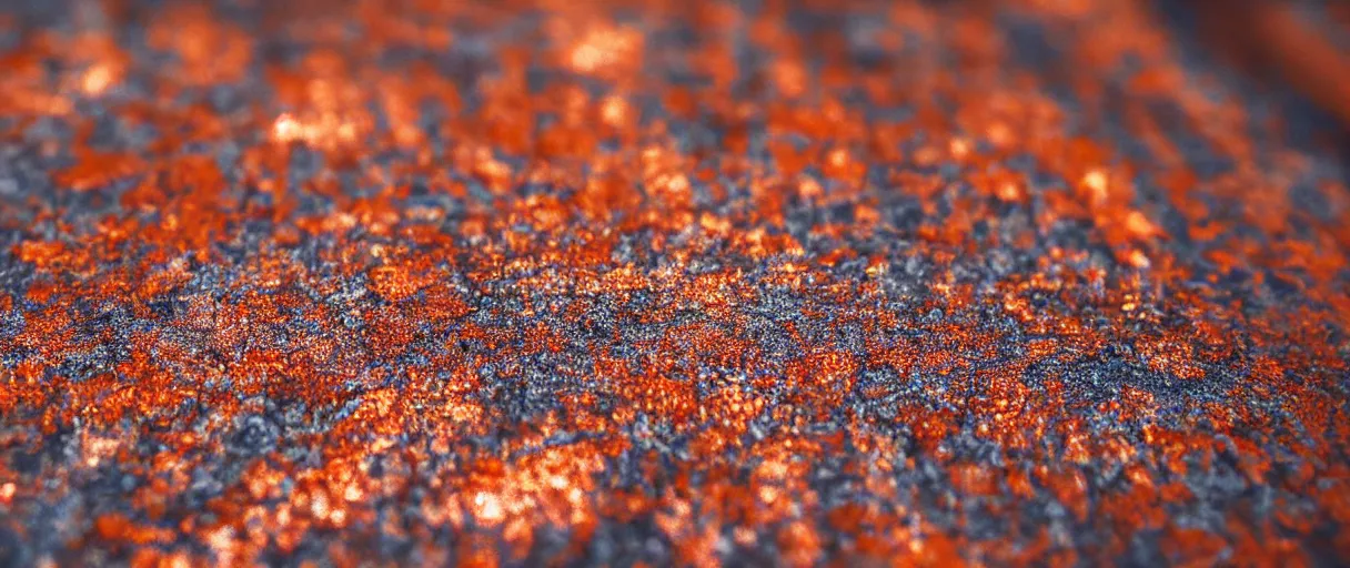 Image similar to metallic rust texture, hyperrealistic, photograph, 35mm, sharp focus