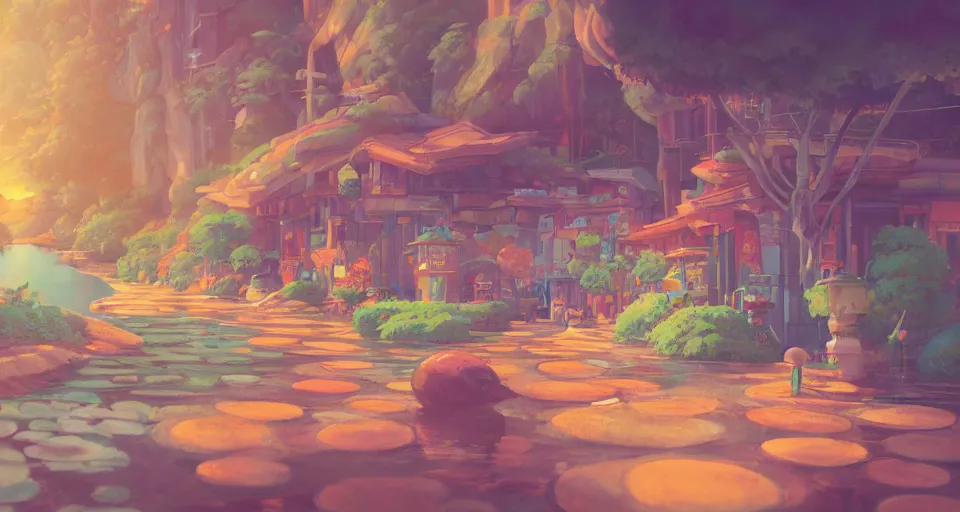 Prompt: a beautiful painting of spare change by studio ghibli, gigantic, octane render, brilliantly coloured, intricate, ultra wide angle, trending on artstation, dusk, volumetric lighting, polished, micro details, ray tracing, 8k