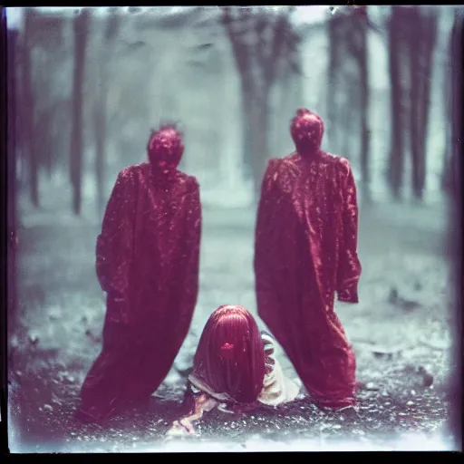 Image similar to kodak portra 4 0 0, wetplate, photo of a surreal artsy dream scene, horror, carneval, grotesque