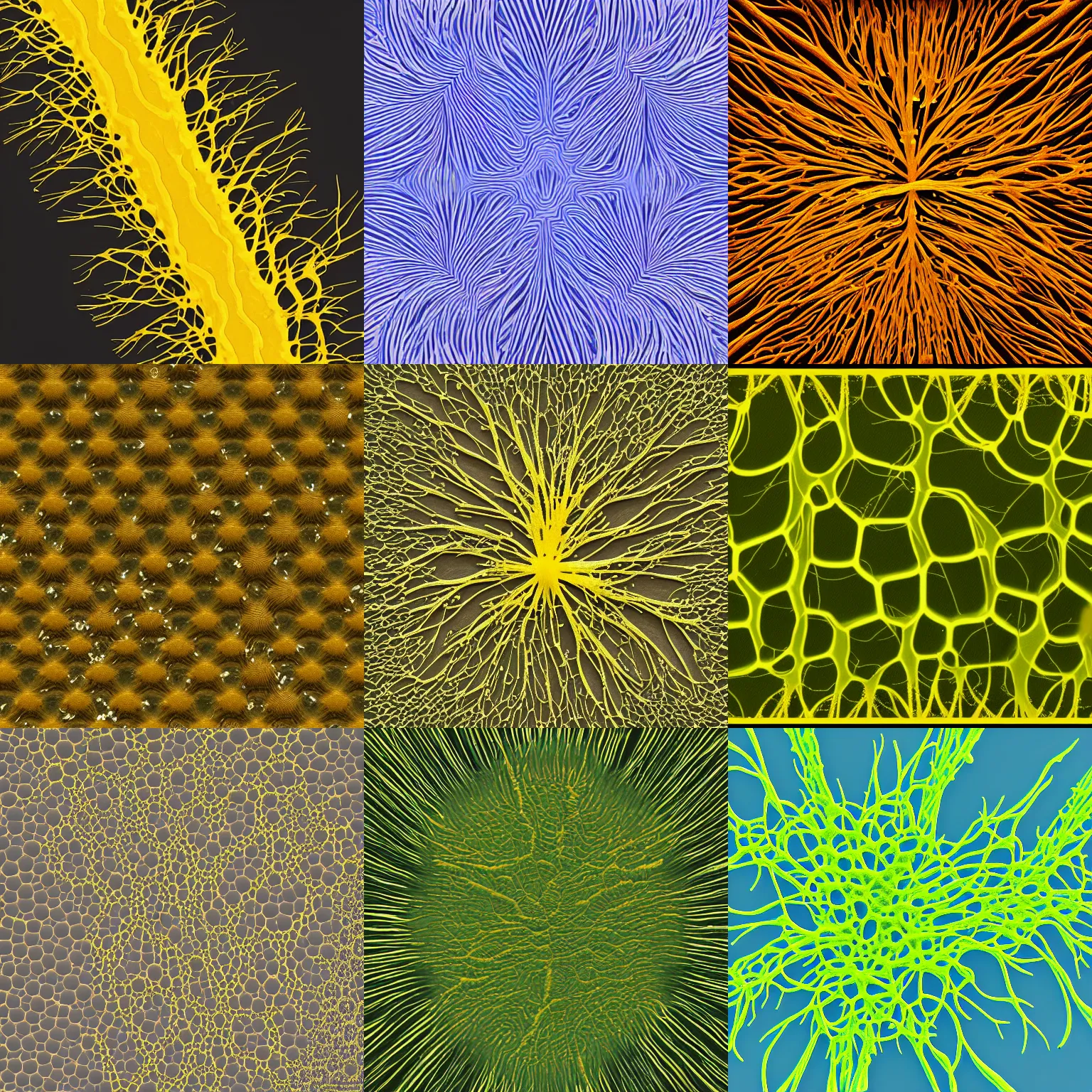 Prompt: generative art of slime mold, minimalism