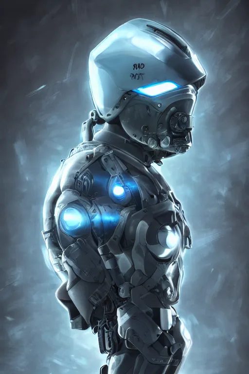 Image similar to cyber cyborg ninja mask helmet metal gear solid artic suit swat commando, global illumination ray tracing hdr fanart arstation by sung choi and eric pfeiffer and gabriel garza and casper konefal, a spectacular view cinematic rays of sunlight comic book illustration, by john kirby