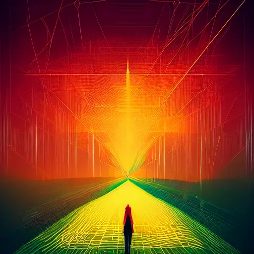 Prompt: mathematical graph by alena aenami and annato finnstark