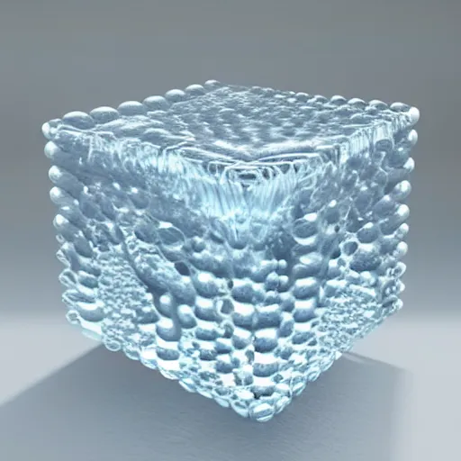 Image similar to a sculpture made of water in the shape of cube, on the ocean water, water manipulation photoshop, cgsociety, cinematic, in the style of johnson tsang, long shot, hyper detailed, hyper realistic, ray tracing, 8 k resolution, sharp focus, realistic water, award winning