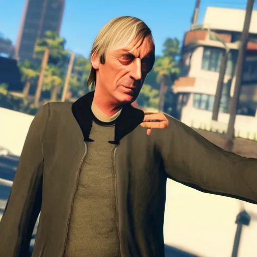 Prompt: paul weller in gta 5