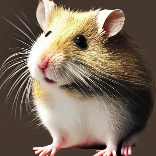 Image similar to hamster with the face of scarlett johansson