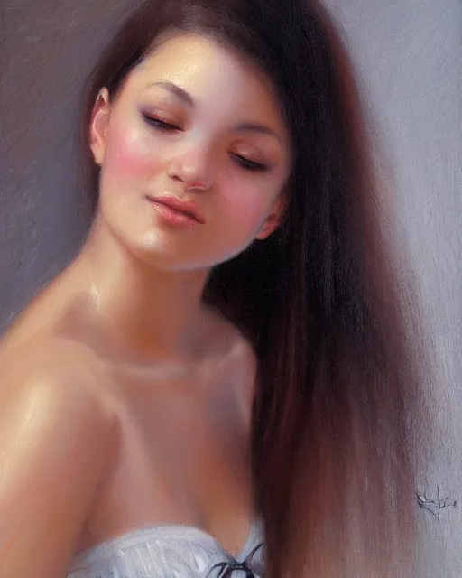 Prompt: A beautiful girl by Mark Arian