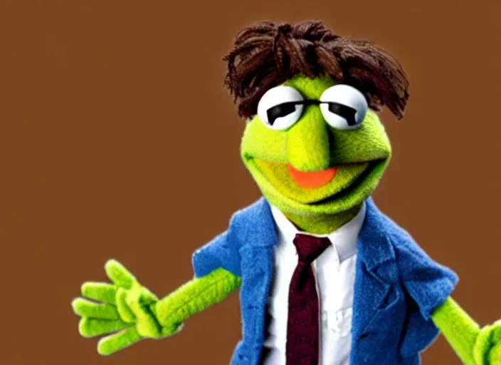 Image similar to photo of muppet dwight schrute