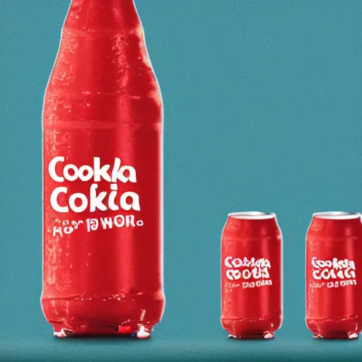 Image similar to a softdrink bottle labelled conka cola, marketing photo