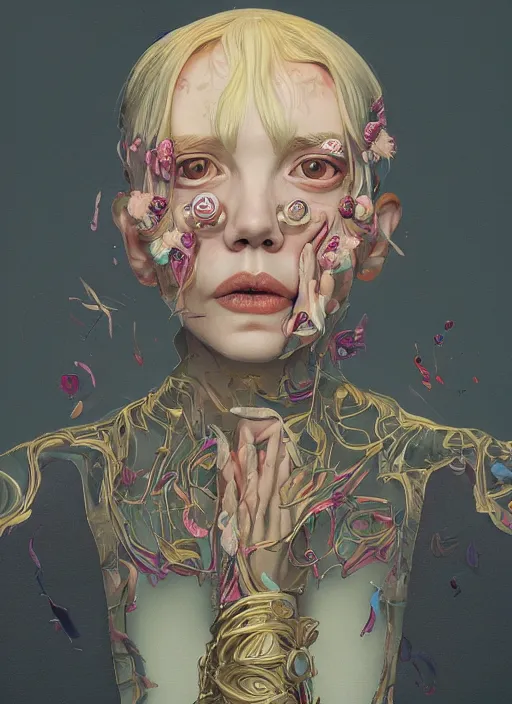 Image similar to portrait :: by Martine Johanna and Simon Stålenhag and Chie Yoshii and wlop and Guillermo del toro :: ornate, dynamic, particulate, rich colors, elegant, centered, artstation, smooth, sharp focus, octane render, 3d