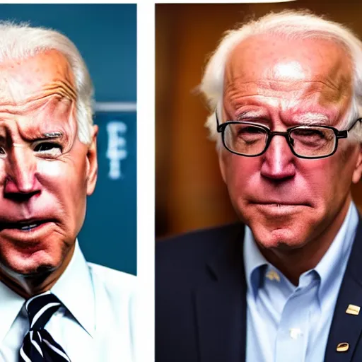 Image similar to joe biden mixed with bernie sanders