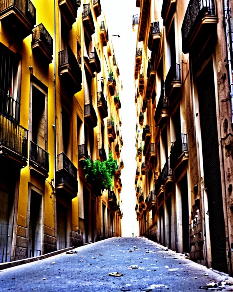 Image similar to abandoned streets of Barcelona