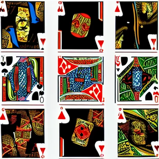 Image similar to a poker card concept by dali