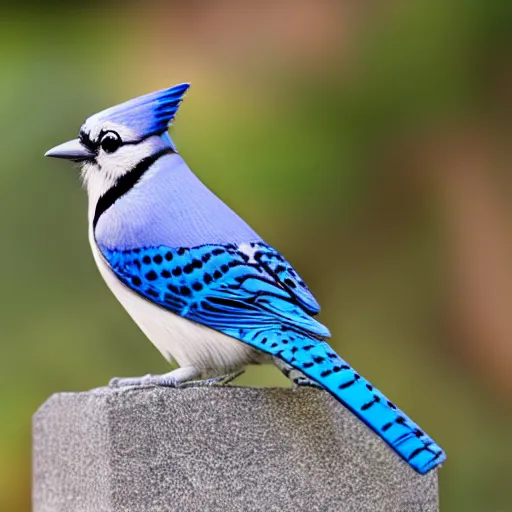 Image similar to stone statue of a bluejay