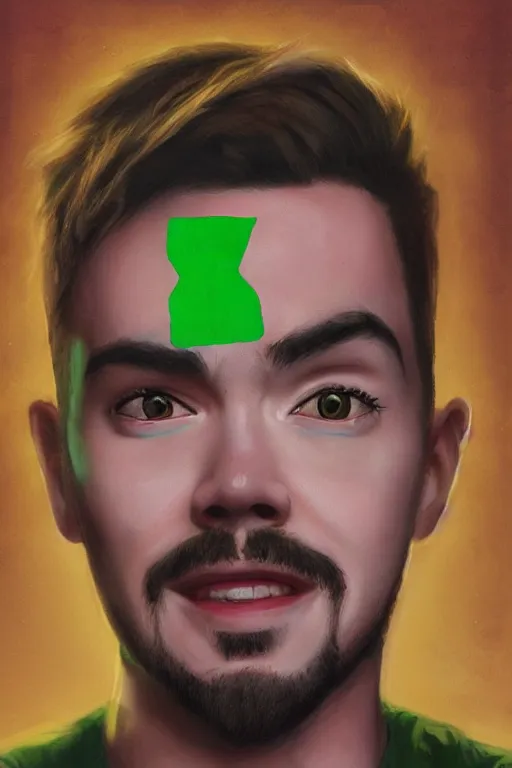 Image similar to of a jacksepticeye portrait,