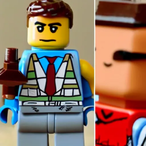 Image similar to michael scott lego