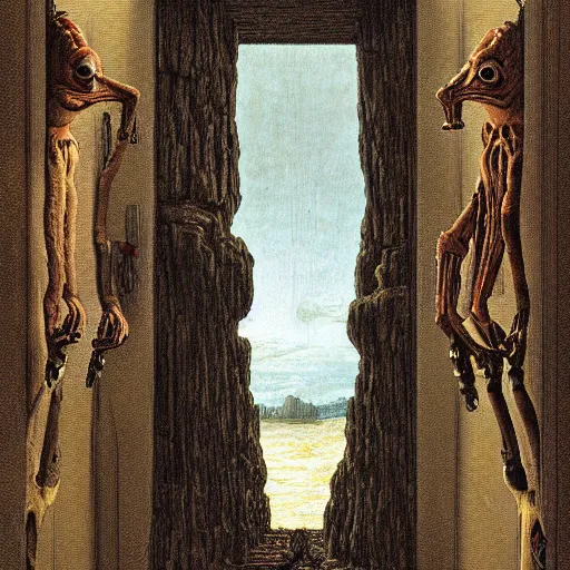 Image similar to jar jar bunks portrait by David friedrich