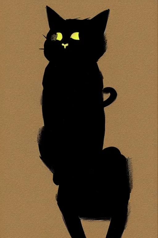 Image similar to ! dream greg rutkowski black cat in snapback coding
