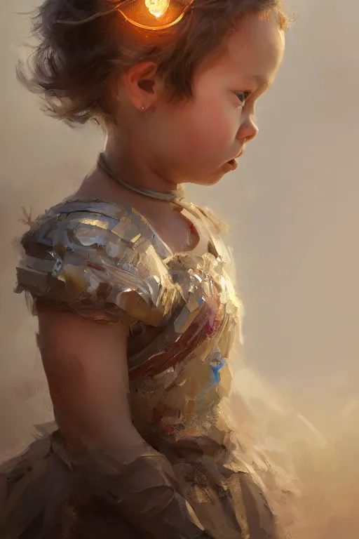 Prompt: trojan little girl, joyful, close-up portrait, intricate, elegant, volumetric lighting, scenery, digital painting, highly detailed, artstation, sharp focus, illustration, concept art, ruan jia, steve mccurry