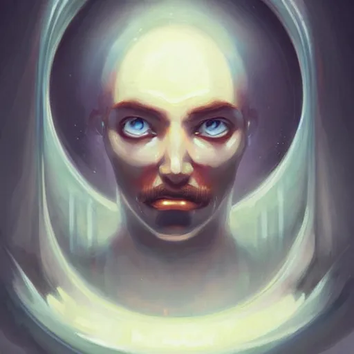 Image similar to beautiful plumber symmetric face portrait cinematic by peter mohrbacher