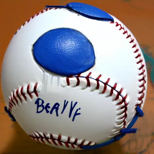 Prompt: beautiful baseballs as tidal wave, surreal