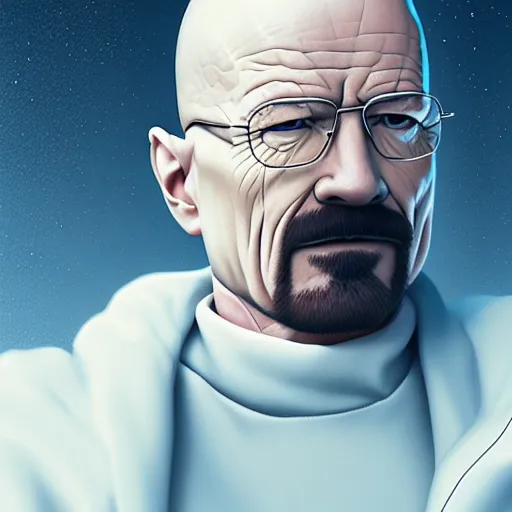 Image similar to walter white is a snowball, hyperdetailed, artstation, cgsociety, 8 k