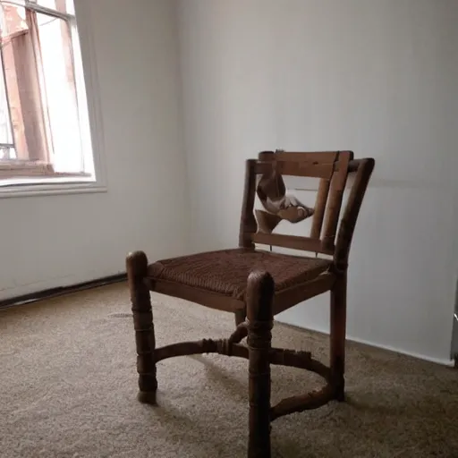 Image similar to a chair in an empty room, craigslist photo