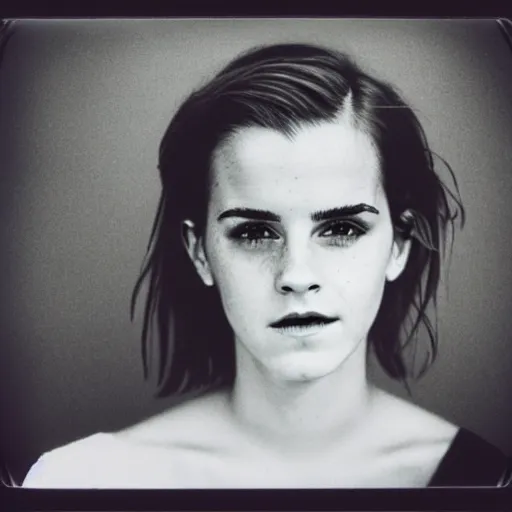 Prompt: Polaroid of Emma Watson by Emmanuel Lubezki