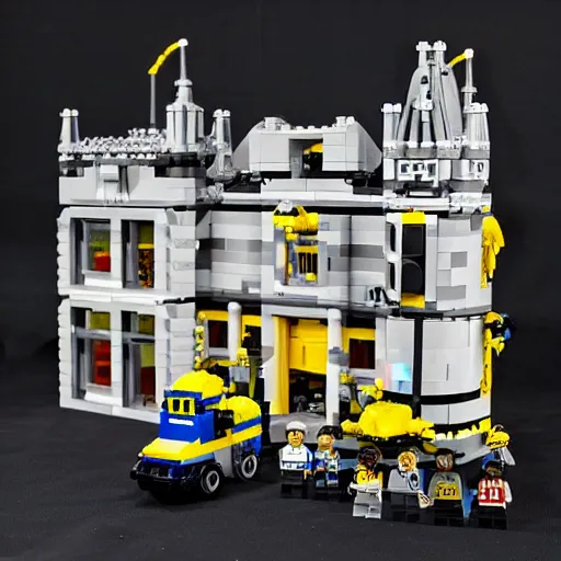 Image similar to mar - a - lago fbi raid lego set