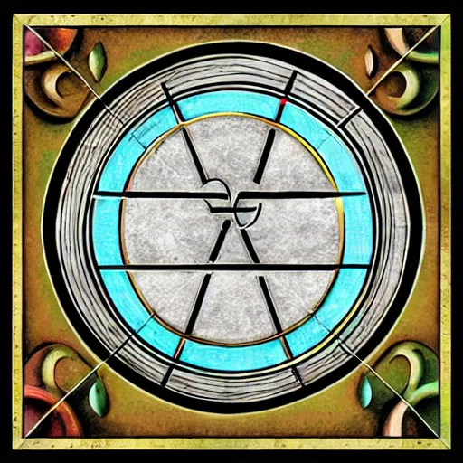 Prompt: abstract symbol of the alchemical great work