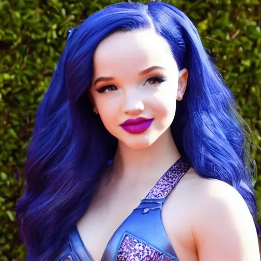 Image similar to queen mal from descendants, disney, dove cameron