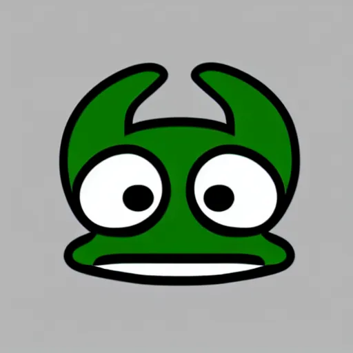 Prompt: twitch emote, Pepe the frog, 2d emote, feelsbadman