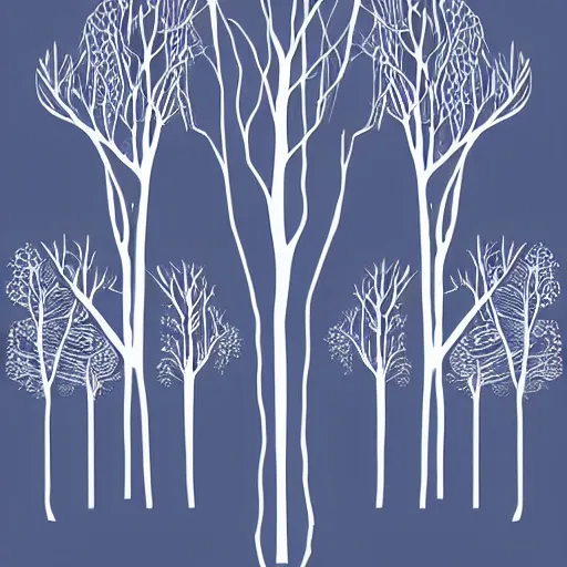 Image similar to minimalist boho style art of lothlorien, illustration, vector art