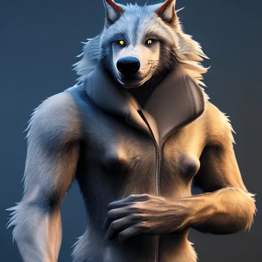 Prompt: cute handsome werewolf from van helsing unreal engine hyperreallistic render 8k character concept art masterpiece