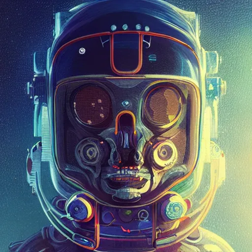 Image similar to hyperrealistic portrait of a squid monster astronaut, full body portrait, well lit, intricate abstract. cyberpunk, intricate artwork, by Tooth Wu, wlop, beeple. in the style of Jin Kagetsu, James Jean and wlop, highly detailed, sharp focus, intricate concept art, digital painting, ambient lighting, 4k, artstation