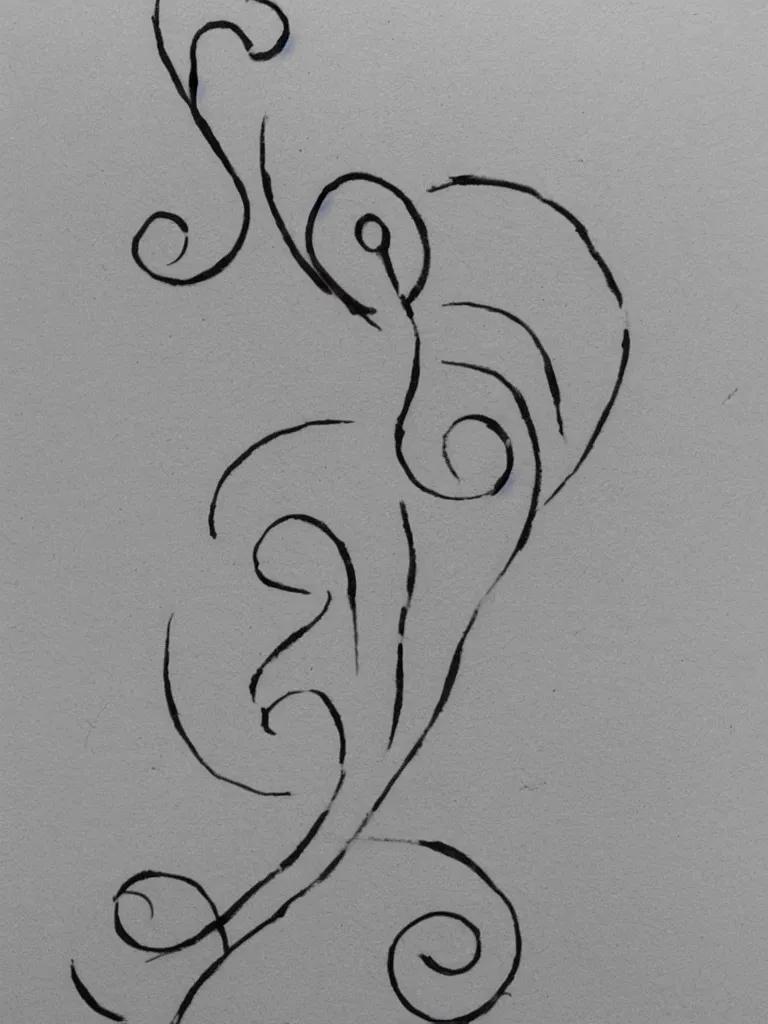 Prompt: a clean single line sketch for a tattoo, acorn that turns into a tree in shape of treble clef, dividing line up the middle like a scar, color bursts when crossing scar