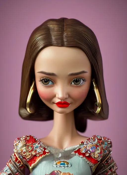 Image similar to closeup of a tin toy miranda kerr, depth of field, zeiss lens, detailed, symmetrical, centered, fashion photoshoot, by nicoletta ceccoli, mark ryden, lostfish, earl nore, hyung tae, frank frazetta, breathtaking, 8 k resolution, extremely detailed, beautiful, establishing shot, artistic, hyperrealistic, octane render