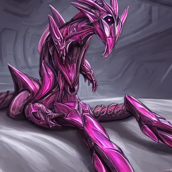 Image similar to very close up foot shot, hyperdetailed elegant beautiful stunning anthropomorphic mecha female dragon showing exquisite sharp dragon soles close to camera, laying on sand, detailed foot shot, sharp claws, sharp silver armor, fuchsia skin, dragon art, warframe destiny fanart, paw art, furry paws, furaffinity, deviantart, octane, ekasportal