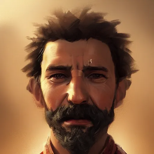 Prompt: a well designed portrait of Koksal Baba , detailed, realistic, sketch style, Artstation,Greg Rutkowski, 8K resolution.