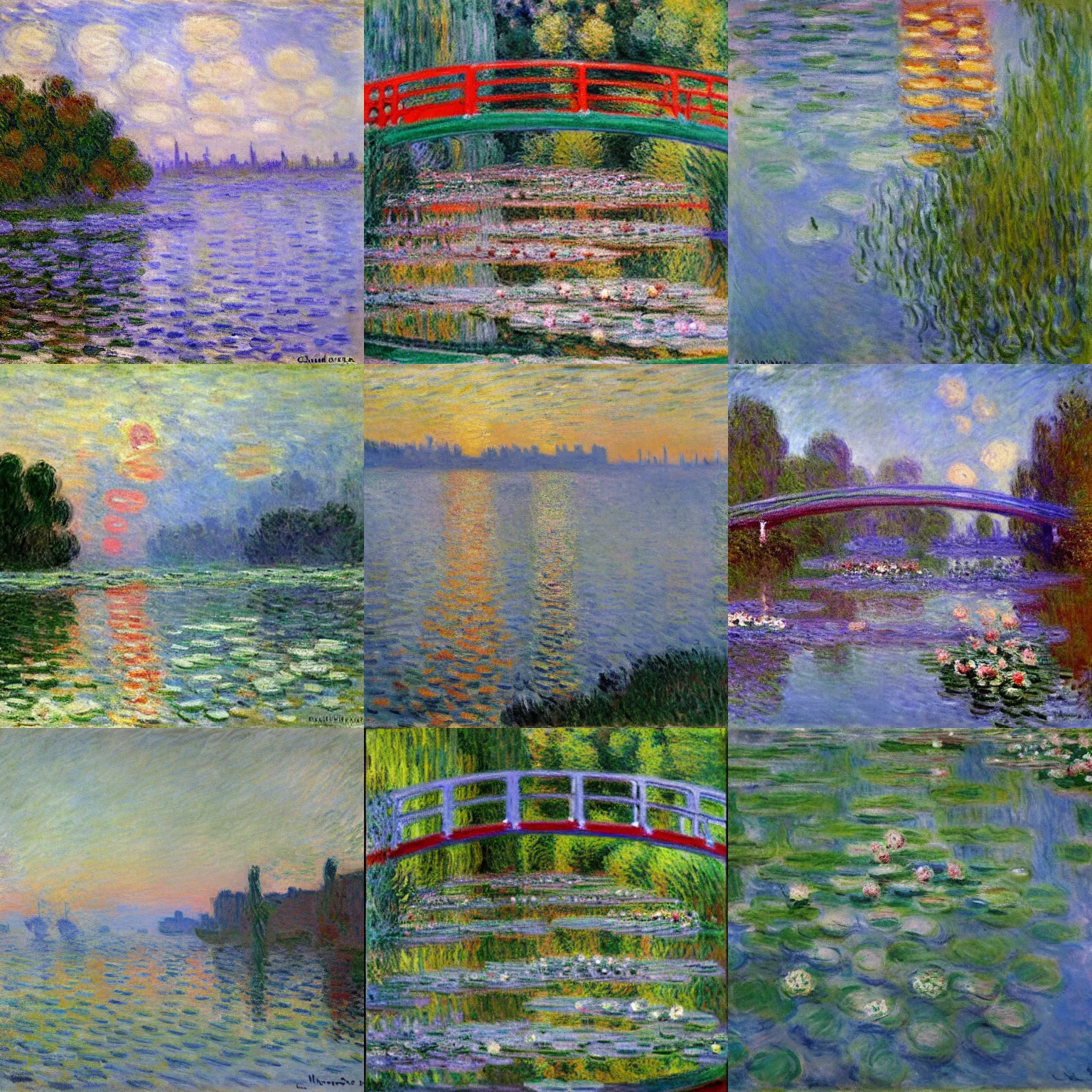 Prompt: an image by claude monet