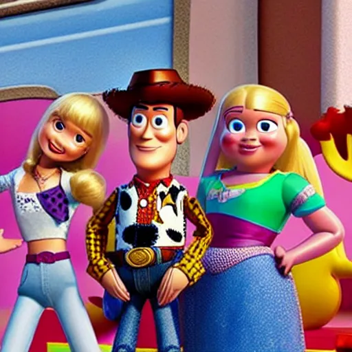 Image similar to hannah montana in toy story