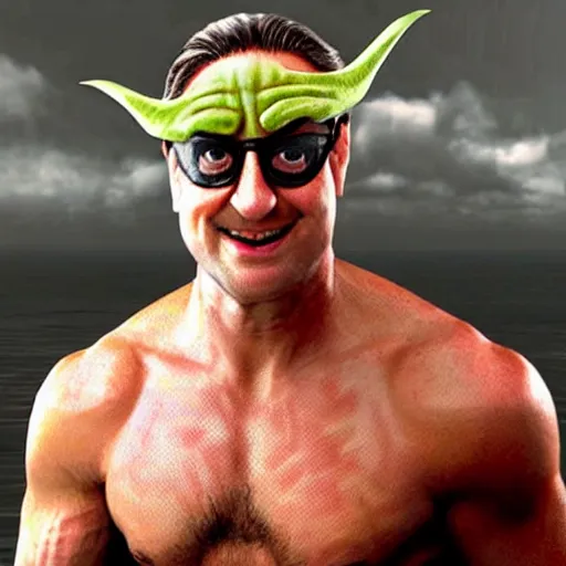 Prompt: tobey maguire as hulk hogan, hyper realistic